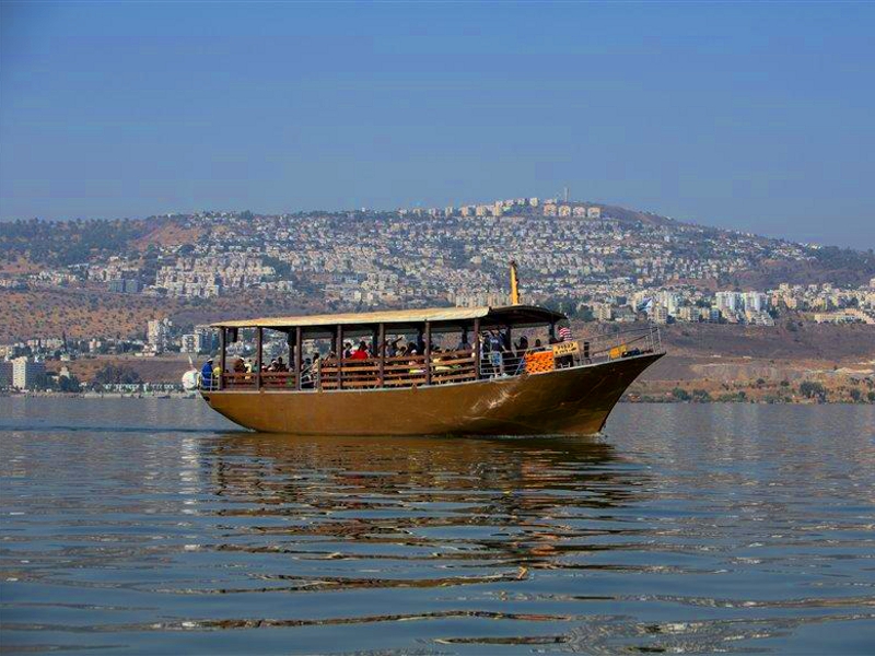 Pilgerboot am See Genezareth