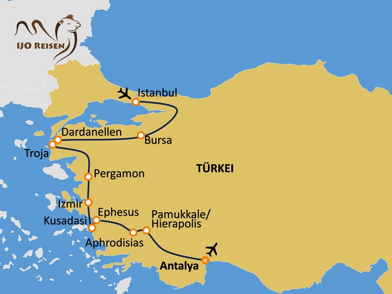Pergamon- Istanbul und Westtürkei|9 Tage Türkei Rundreise Troja inkl ...