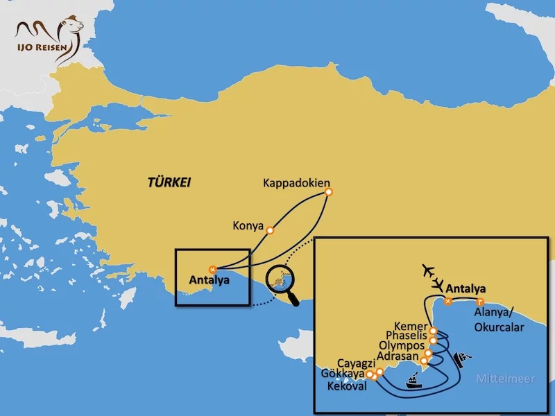 Rundreise Kappadokien und Blaue Reise